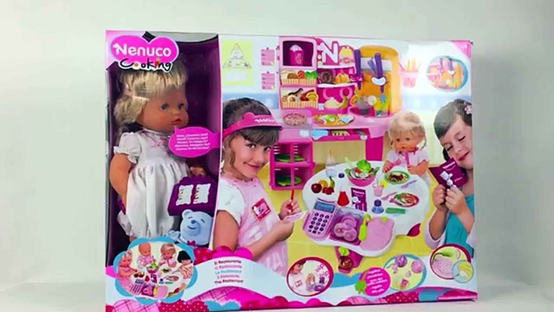 Cocinita de NENUCO | Juguetes de Muñeca Nenuco en español | Cocinita y comiditas de juguet - Vidéo Dailymotion