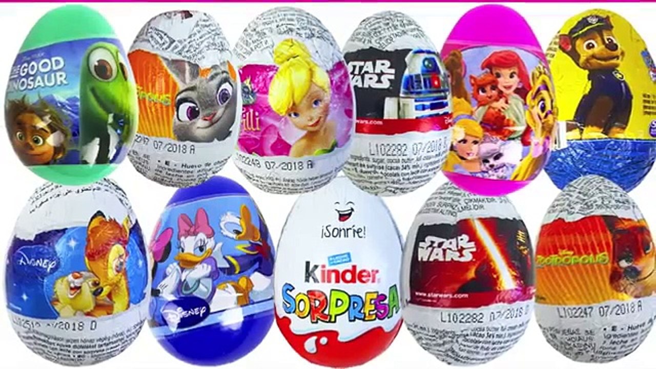 KINDER SURPRISE EIEREN VAN DISNEY PAW PATROL MARSHALL CHASE SKYE RUBBLE SPEELGOED FILMPJES