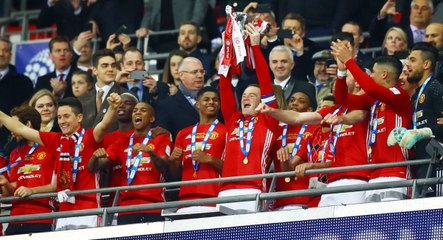 Manchester United Trophy Celebration - EFL Cup - 26.02.2017