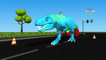 Finger Family Dinosaurs T-Rex Stegosaurus 3D Nursery Rhymes | ChildrenSongs Guera