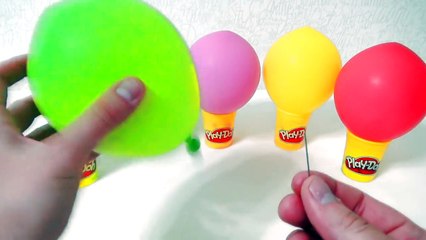 BALLOONS SONG FOR KIDS & Toddlers - Play Doh Surprise Balloons With Toys Balloon Videos For Children