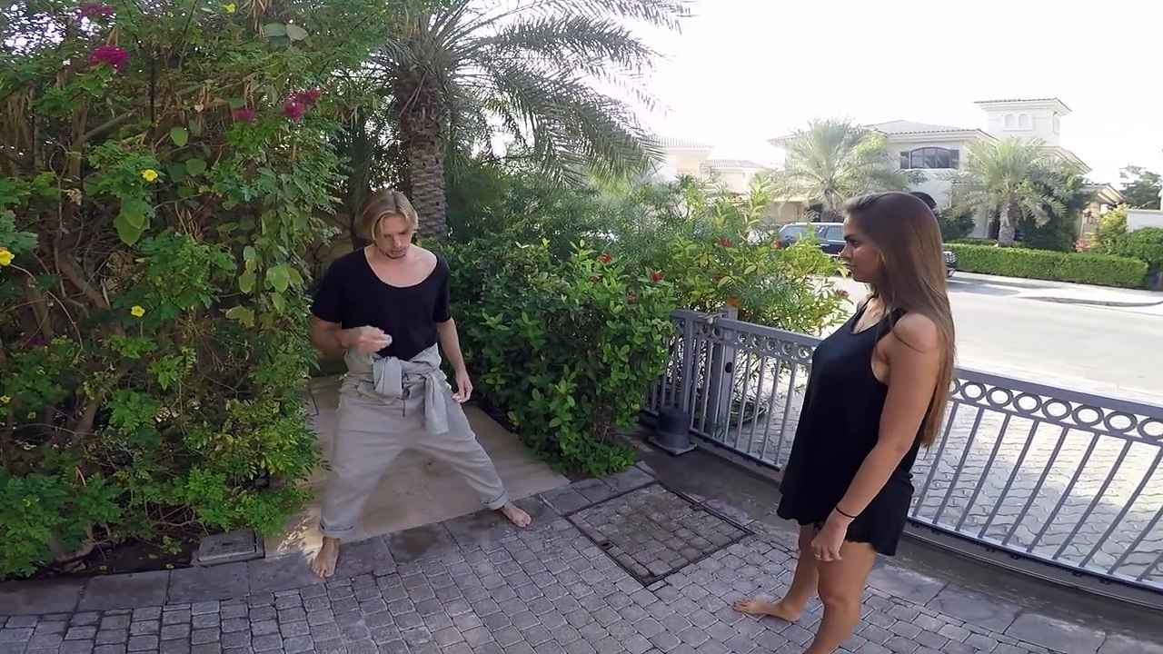 Russian Model Dangles off a 1,000ft Skyscraper in Dubai