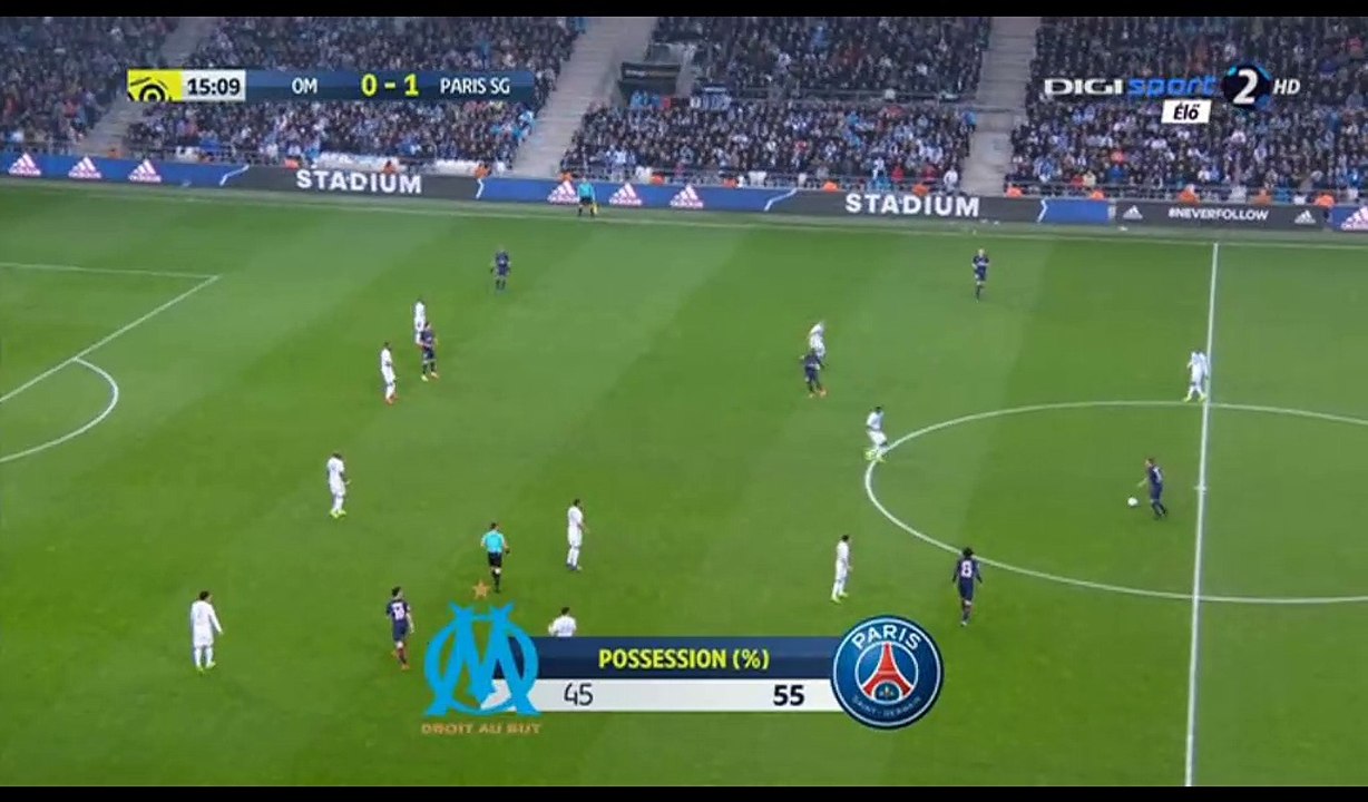 Edinson Cavani Goal HD - Marseille 0-2 PSG - 26.02.2017