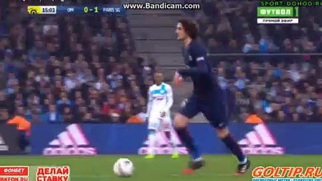 Edinson Cavani Goal HD - Olympique Marseille 0-2 PSG 26.02.2017 HD