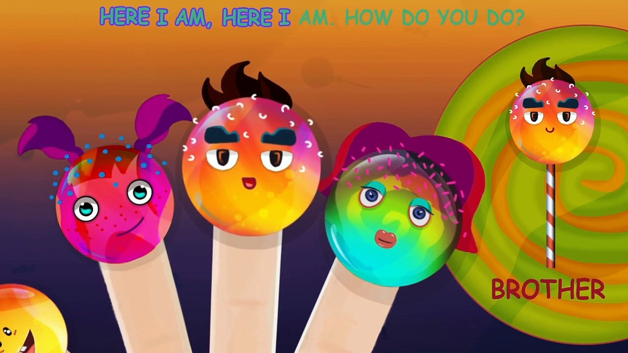 Lollipop Finger Family Nursery Rhymes Lyrics