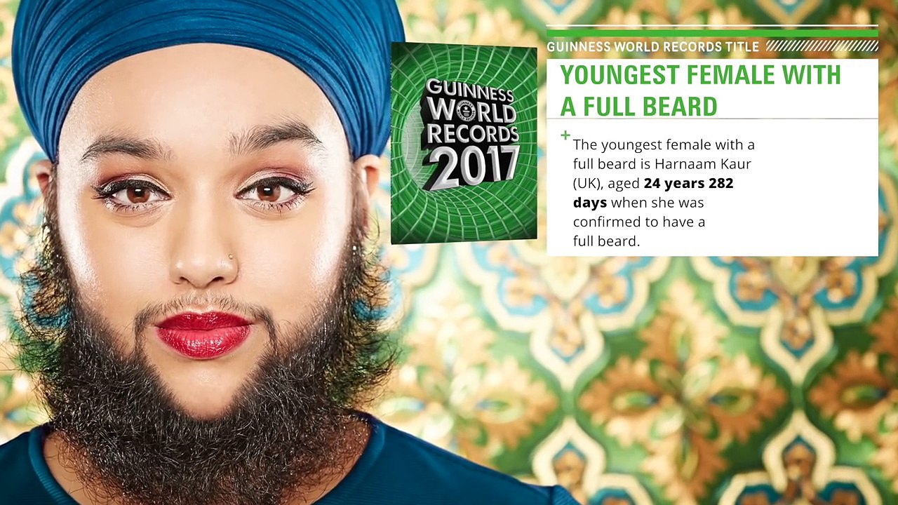 Youngest female with a full beard - Meet the Re...