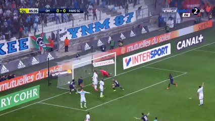 BUT Marquinhos Marseille 0-1 PSG video resume - 26.02.2017