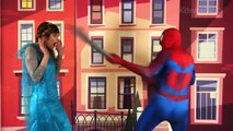 Spiderman VAMPIRE TOILET ATTACK! w  Frozen Elsa Joker Maleficent Princess Anna Toys! Superheroes