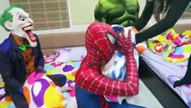 Spiderman SAW a Spino Dinosaur! Hulk Vs Joker Vs Venom Fight Dinosaur in Superheroes Actio