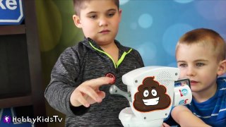 TOILET Trouble Game Play   Real Spray! Funny POO Play-Doh TOYS HobbyKidsTV-hIAHSI2aS