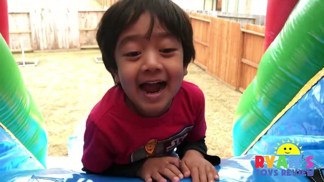 Inflatable Outdoor Playground for kids bounce house! Giant Slides Children Play Center Fun-_5R