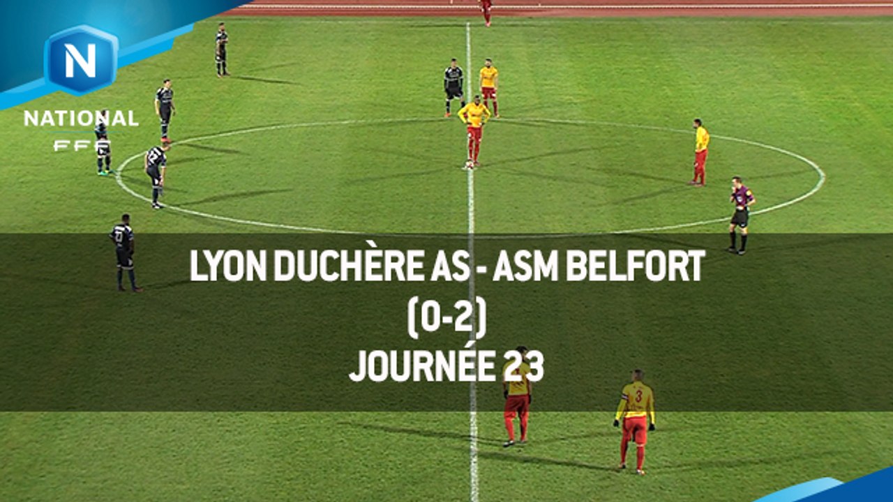 J23 : Lyon Duchère AS - ASM Belfort (0-2), le résumé