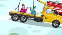 El Carro de Policía - Dibujos educativos para niñas y niños