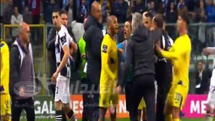 Bagarre avant la rentrée au vestiaire (Brahimi et les joueurs du Boavsita) 26/02/2017