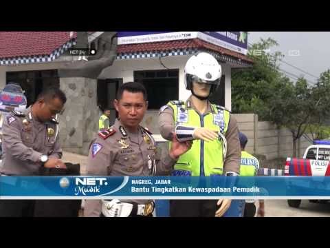Pemasangan Patung Polisi di Jalur Rawan Kecelakaan di Nagreg - NET24