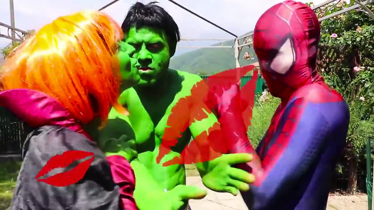 Pregnant Hulk & Lady Hulk ! w Doctor, Spiderman, Frozen Elsa & Joker