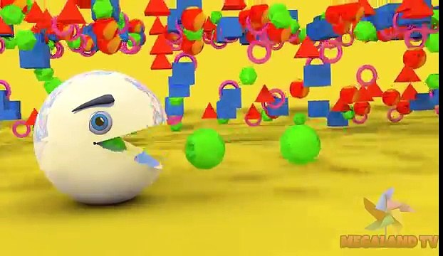 Learn Colors With Pacman For Kids And Toddlers - Funny Crayons Video For Kids