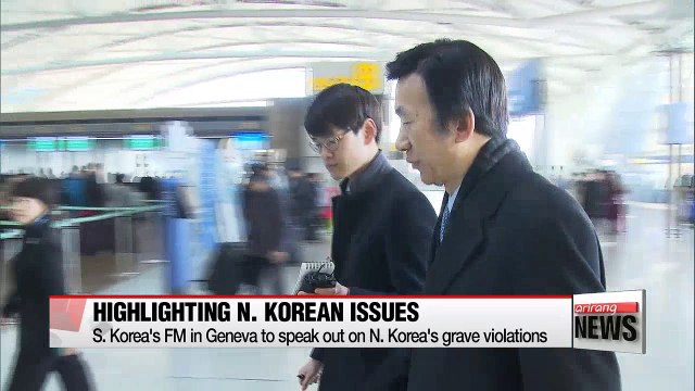 S. Korea's FM to focus on N. Korean human rights and chemical weapons issues in Geneva