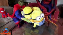 Minion kidnapped Spiderbaby! Mininons vs Spiderman w/ Super Hulk - Minion Fun Superhero in Real Life