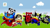 Los superhéroes Panda Divertido Dedo de la Familia de dibujos animados de Canciones HD | Panda de Superhéroes de los Niños Nurser