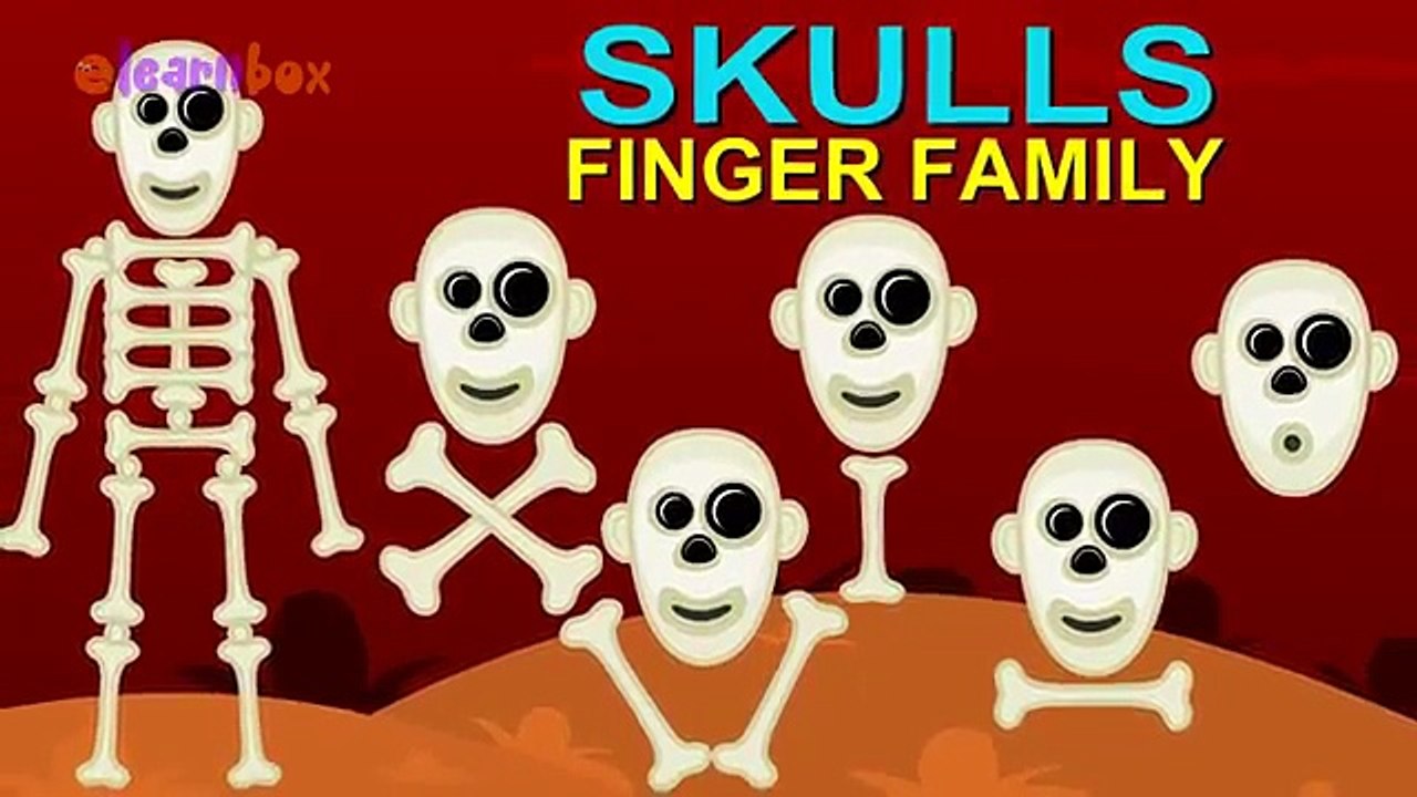 Funny Skulls Cartoons Animation Singing Finger Family Nursery Rhymes for Preschool Childre