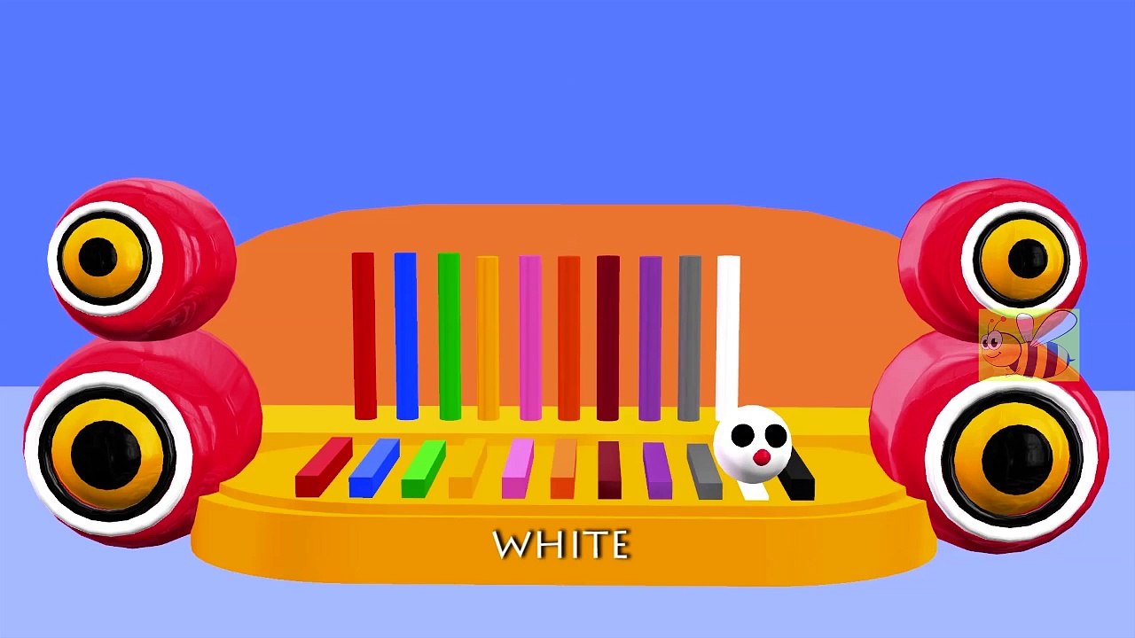Learn Colors with Music Instrument 3D Cartoon, Teach Colours, Baby Children Kids Learning Videos