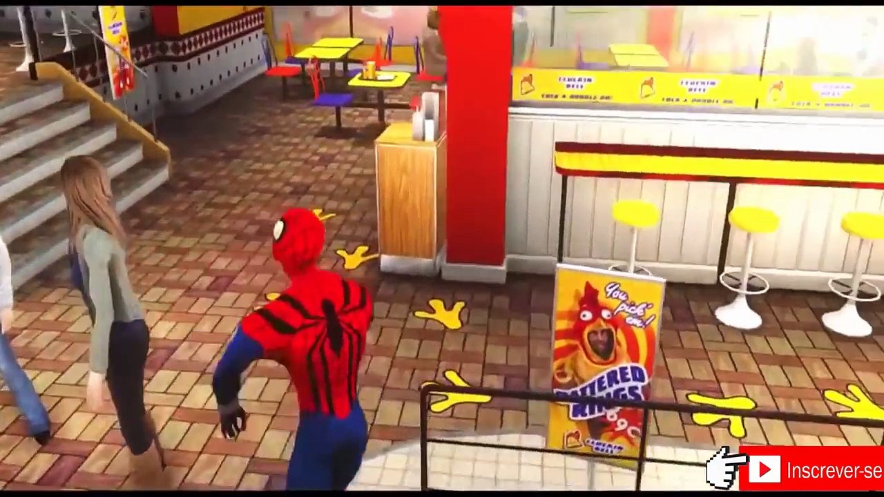 Homem Aranha Desenho Animado Em Portugues vs Frozen Anna Relâmpago Mcqueen Carros Disney