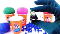 Alvin and the Chipmunks Playdoh Ice Cream Surprise Eggs Play-Doh Dippin Dots Learn Colors!
