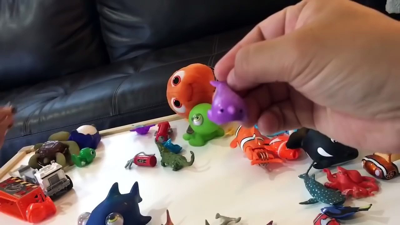 Finding Dory Talking Plush Dory Surprise Egg Toys with Octonauts Gups Nemo Hank by FamilyToyReview