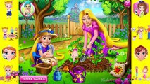 Baby Game For Kids ❖ Disney Princess Rapunzel Mommy Gardening ❖ Cartoons For Children in English