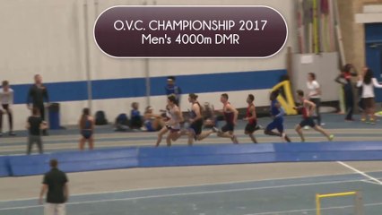 MEN'S 4000M DMR - OVC CHAMPIONSHIP 2017 - EKU SCHOOL RECORD - WATCH IN 1080P ^