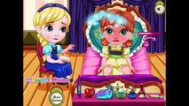 Disney Frozen Princess Baby Anna Flu Caring - games videos for kids