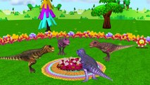 Colors Dinosaurs Finger Family Gorilla Nursery Rhymes | King Kong vs Elephant Finger Family Songs