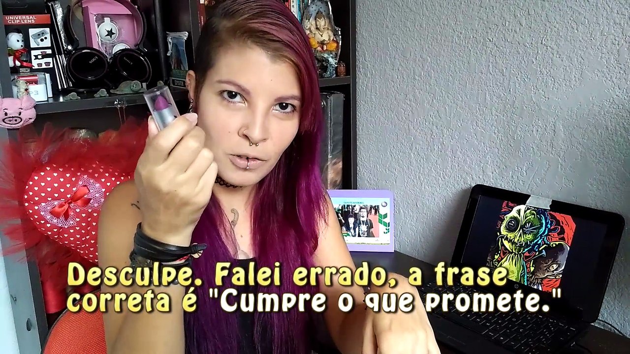 Review de batom e máscara para cílios da PlayBoy #1 - Voodoo Doll