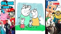 Peppa Pig Coloring Pages and ABC Nursery Rhymes for Kids! All Peppa Pig Family!