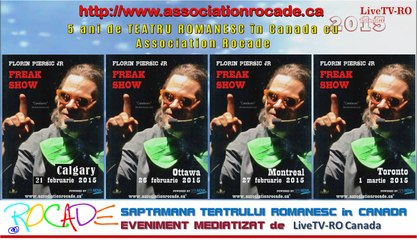 5 ani de TEATRU ROMANESC în Canada cu Association Rocade