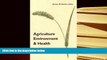 BEST PDF  Agriculture, Environment, and Health: Sustainable Development in the 21st Century Vernon