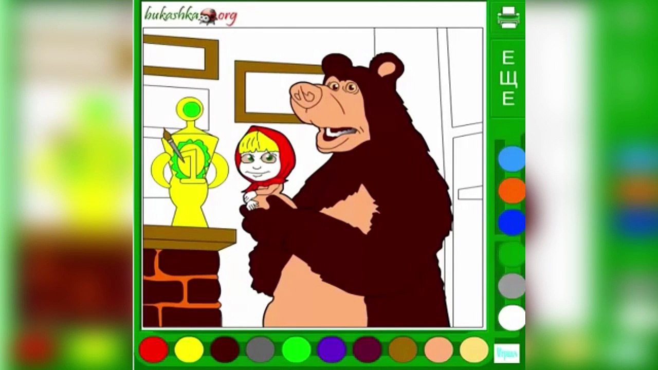 МАША И МЕДВЕДЬ - #раскраска_5 / MASHA AND THE BEAR