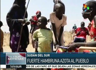 Desplazados de Sudán del Sur padecen hambruna