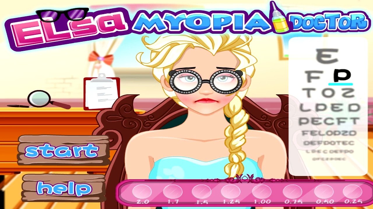 Elsa Myopia Doctor - Frozen Queen Elsa Game - Eye Doctor Game For Kids