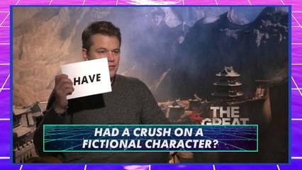 Matt Damon Plays Never Have I Ever!