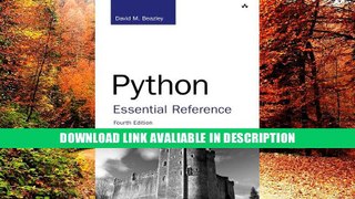 ebook download Python Essential Reference (4th Edition) Full Book