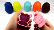 Play and Learn Colours with Glitter Play Doh Hello Kitty with Baby Theme Molds