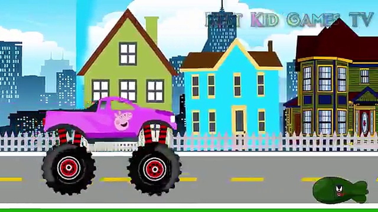 Peppa Pig Ambulance Car Kids Animation / Monster Truck Crashes / Episode 180