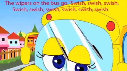 Wheels On The Bus Nursery Rhyme Learning Song Music Lyrics Words For Kids Children Toddlers