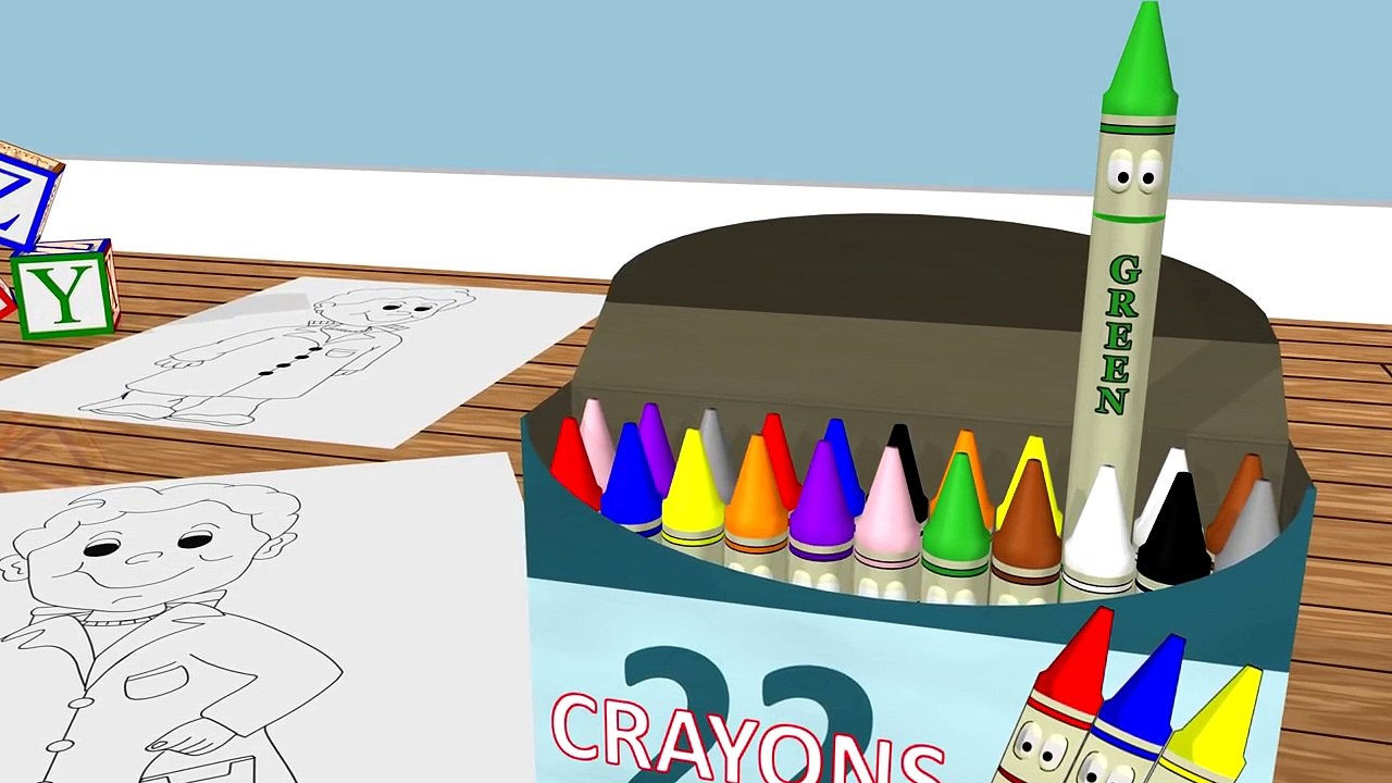 Learn Colors with Crayons! Color Lesson for Kids