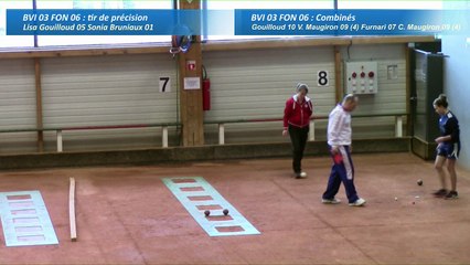 Second tour, premier tir de précision, Club Elite féminin, demi-finale aller, Bièvre Isère contre Fontaine, saison 2016-2017