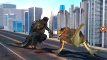 Dinosaurs Vs King Kong Cartoons For Children And Dinosaur vs Godzilla Finger Family Nursery Rhymes