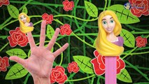 PEZ DISNEY PRINCESS Finger Family Nursery Rhyme | PEZ Daddy Finger Song and More