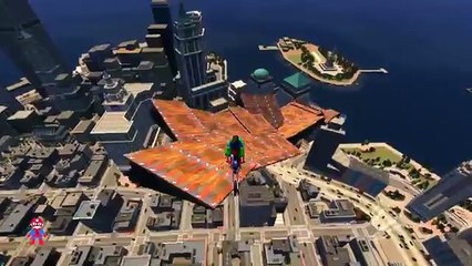 Spiderman & Hulk Ride Their Bikes & Have Fun in Toboggan Superheroes & Kids Songs A+Superh